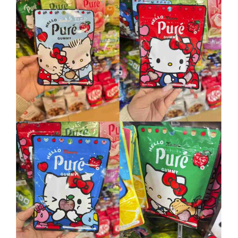 甘乐KANRO Pure 期间限定 hello kitty联名水果软糖 56g（图案随机）(只能发邮政路线）